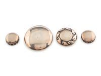 Group of Silver Overlay Seed Jars
