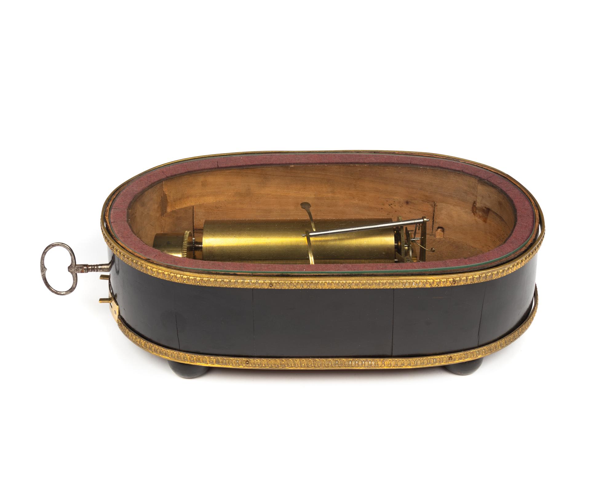 A Rare "Rigid Notation" Musical Clock Base