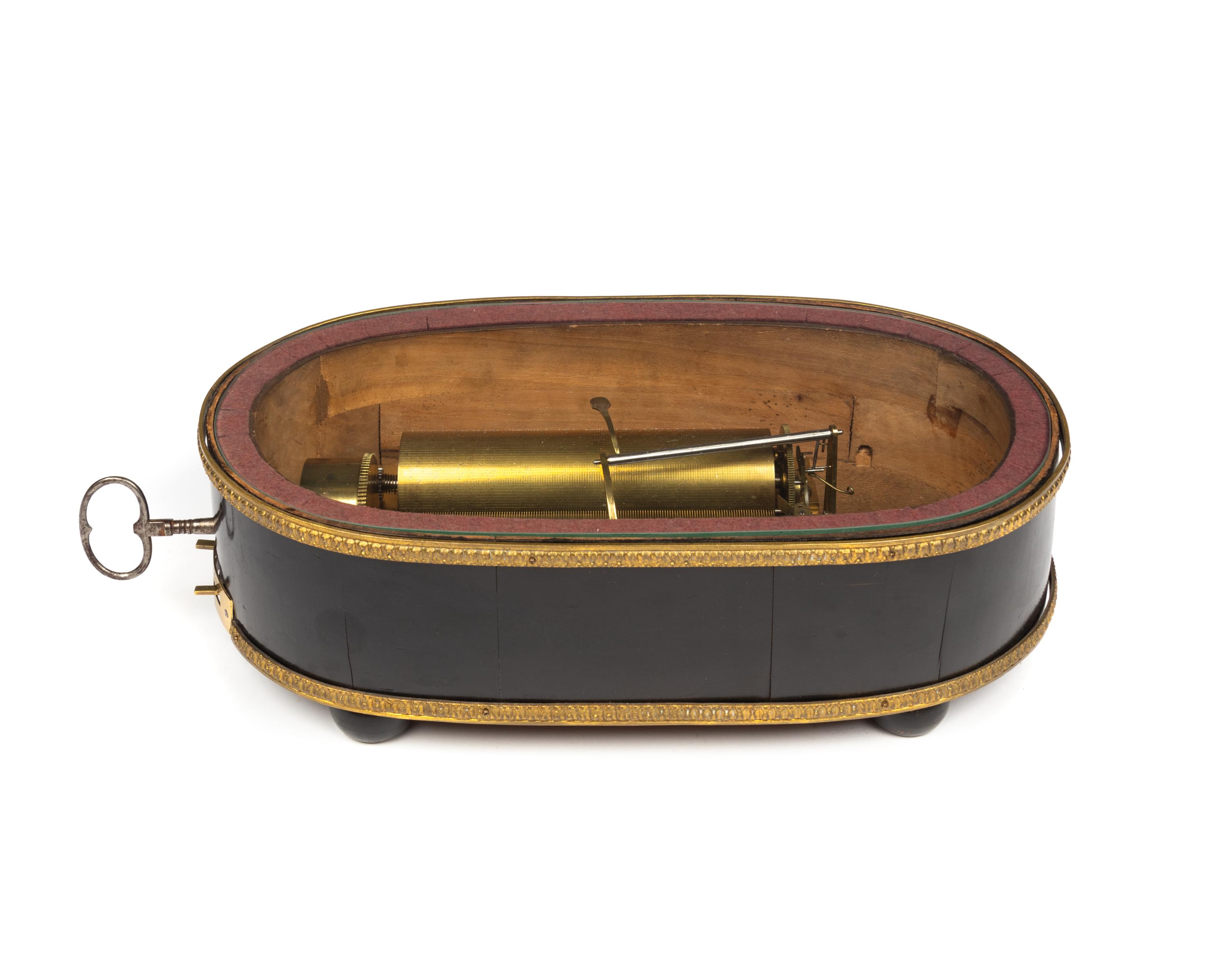 A Rare "Rigid Notation" Musical Clock Base