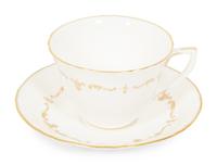 A Royal Worcester Gold Chantilly Porcelain Dinner Service