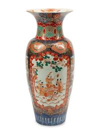 A Large Imari Palette Porcelain Vase
