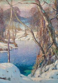 Winter Landscape with River