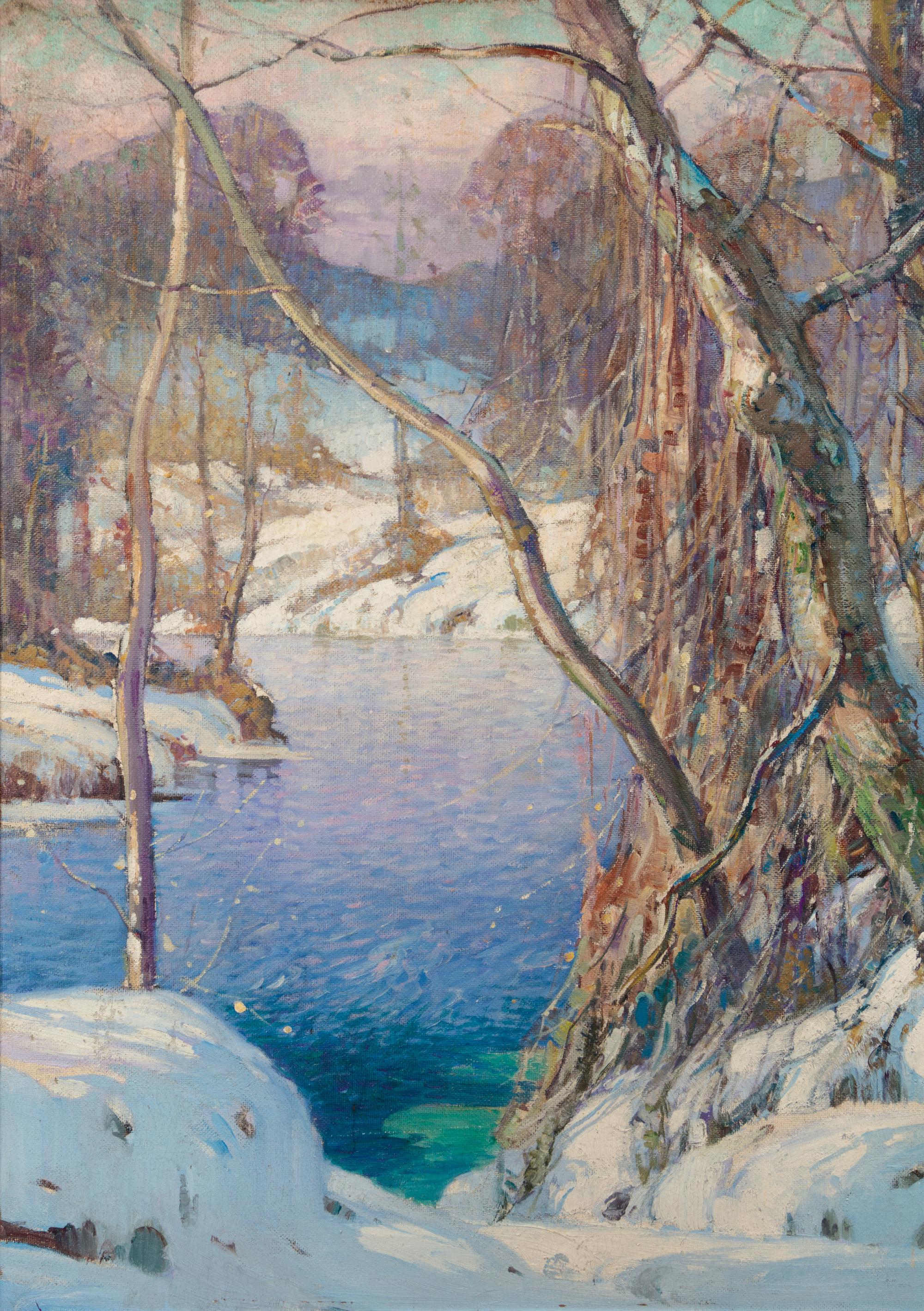 Winter Landscape with River