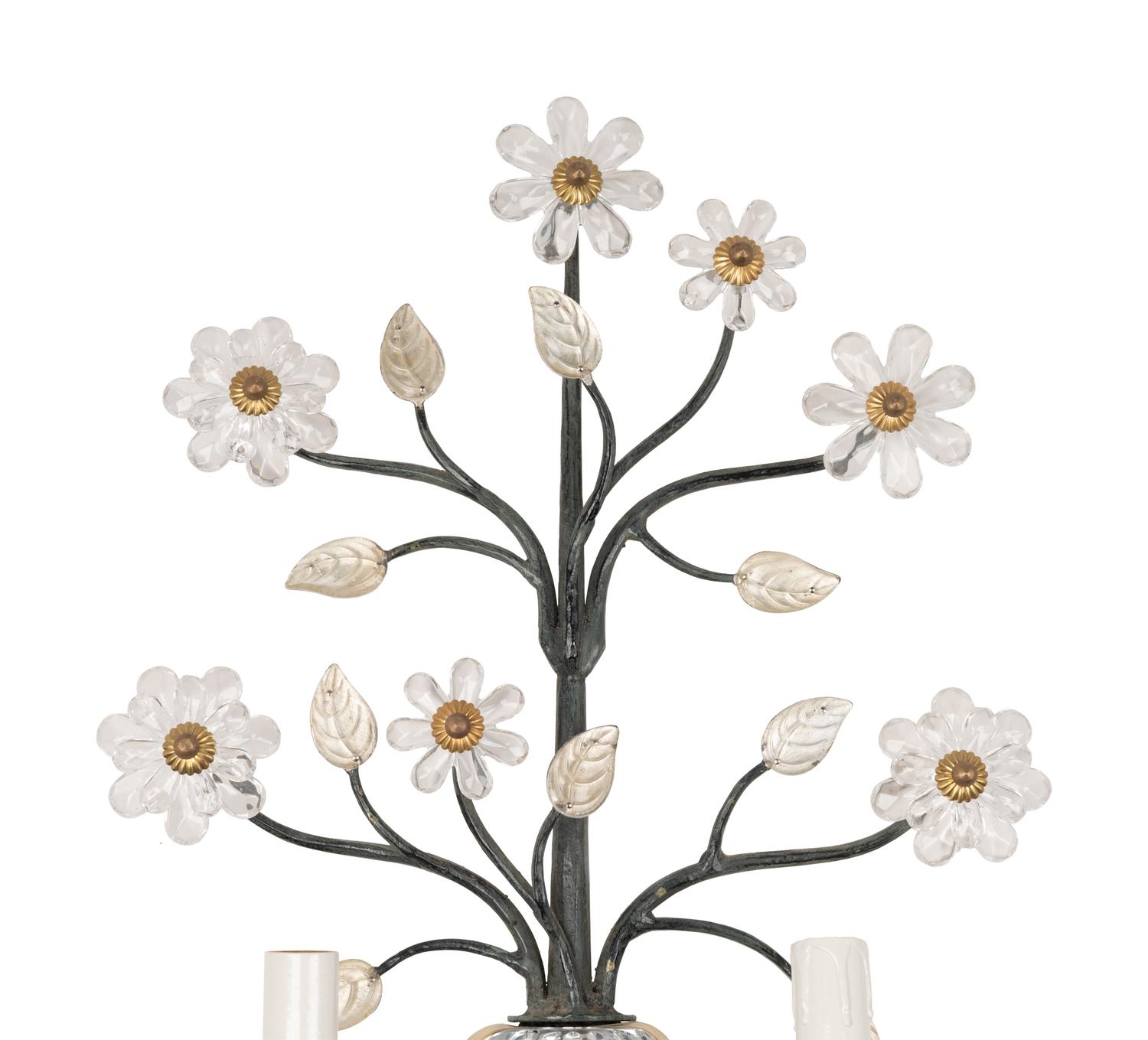 A Pair of Two-Light Sconces in the Style of Maison Baguès