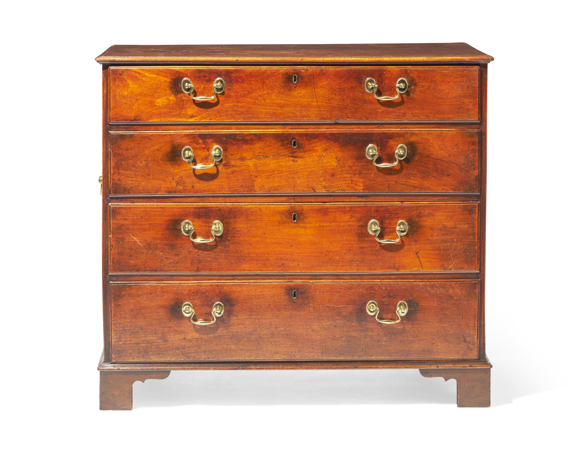 A George II mahogany chest of drawers, circa 1740