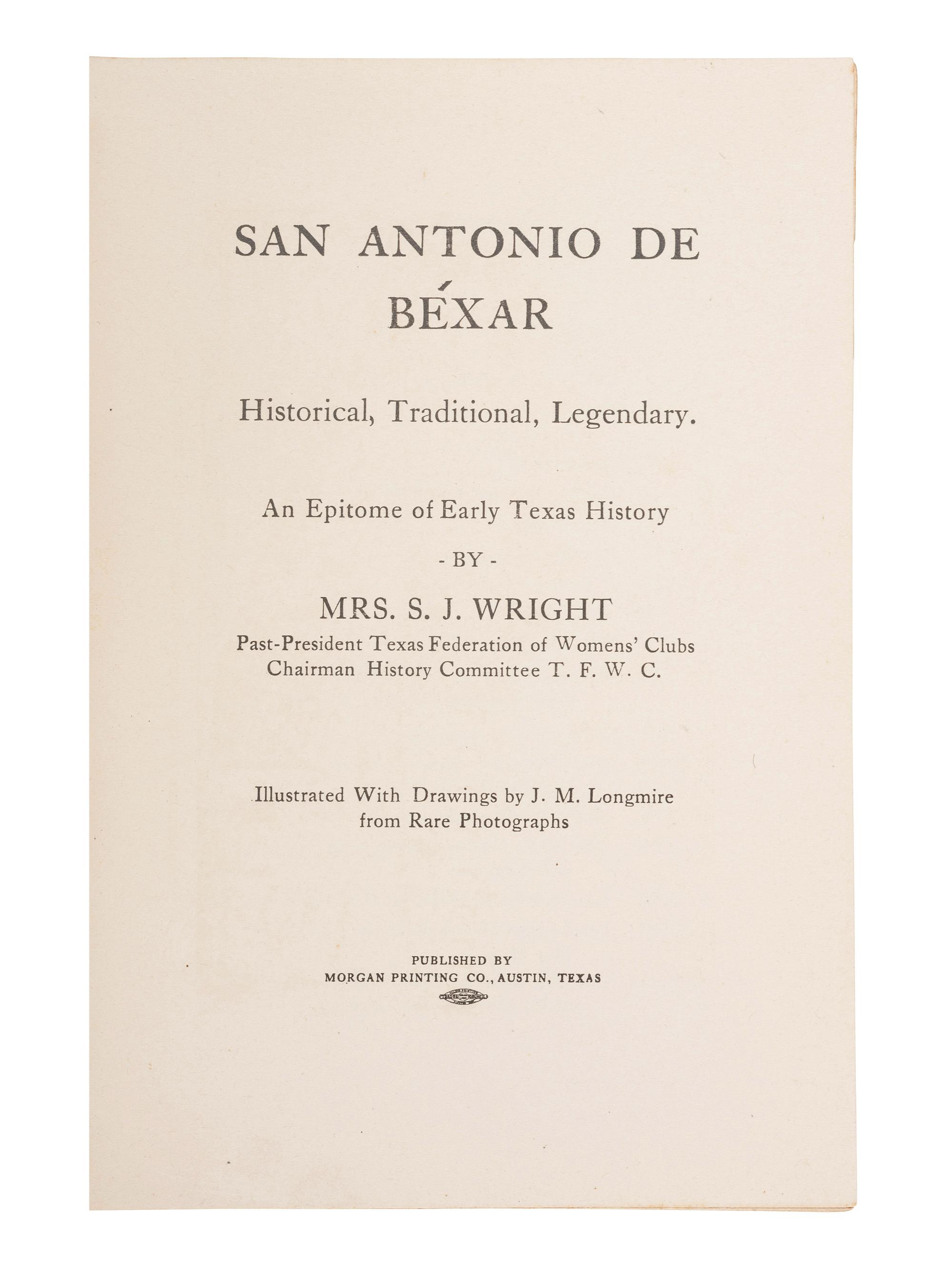 [TEXAS] -- [McCULLOCH, Henry (1816-1895), his copies]. A group of books related to Texas history, comprising: