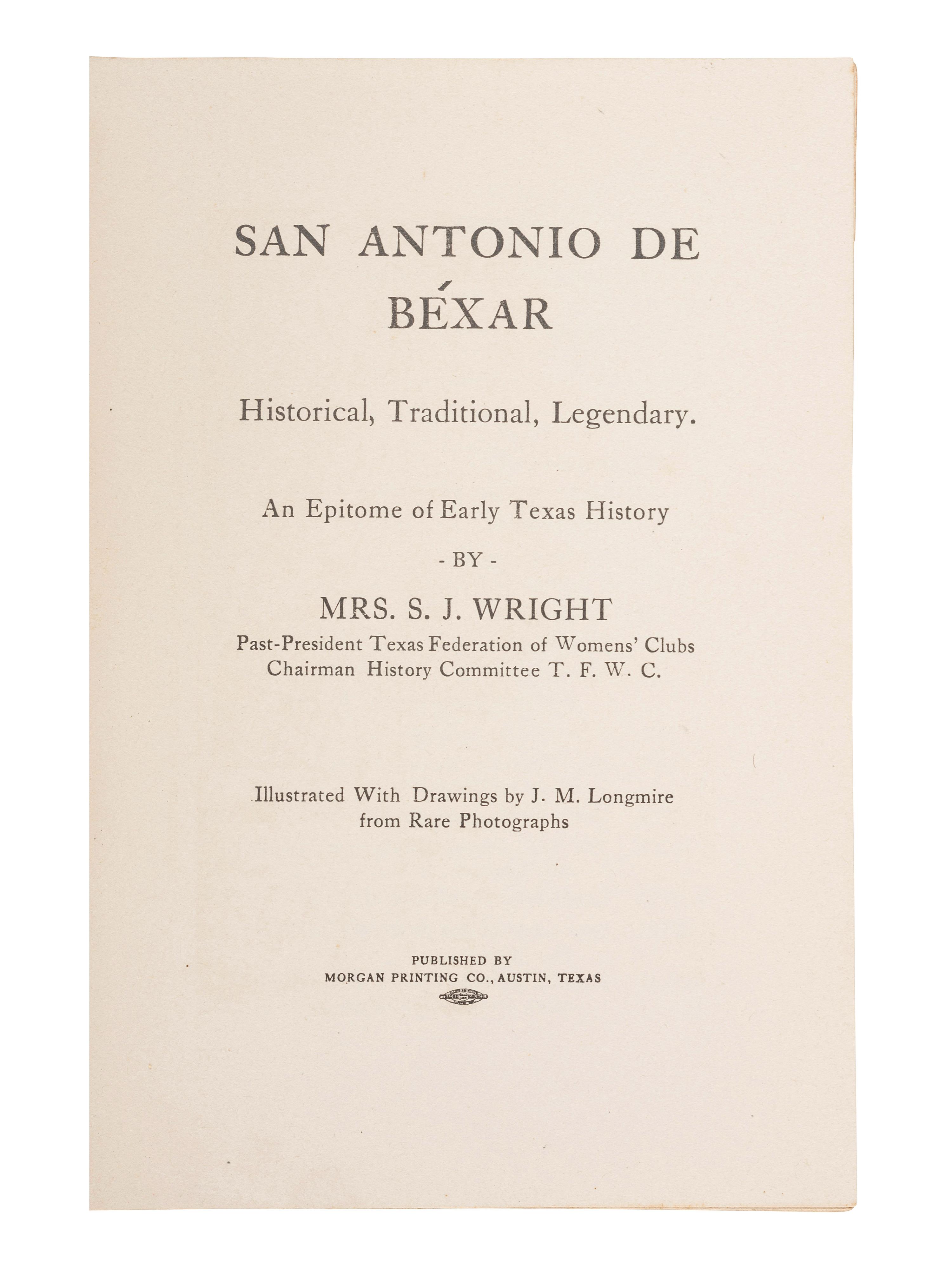 [TEXAS] -- [McCULLOCH, Henry (1816-1895), his copies]. A group of books related to Texas history, comprising: