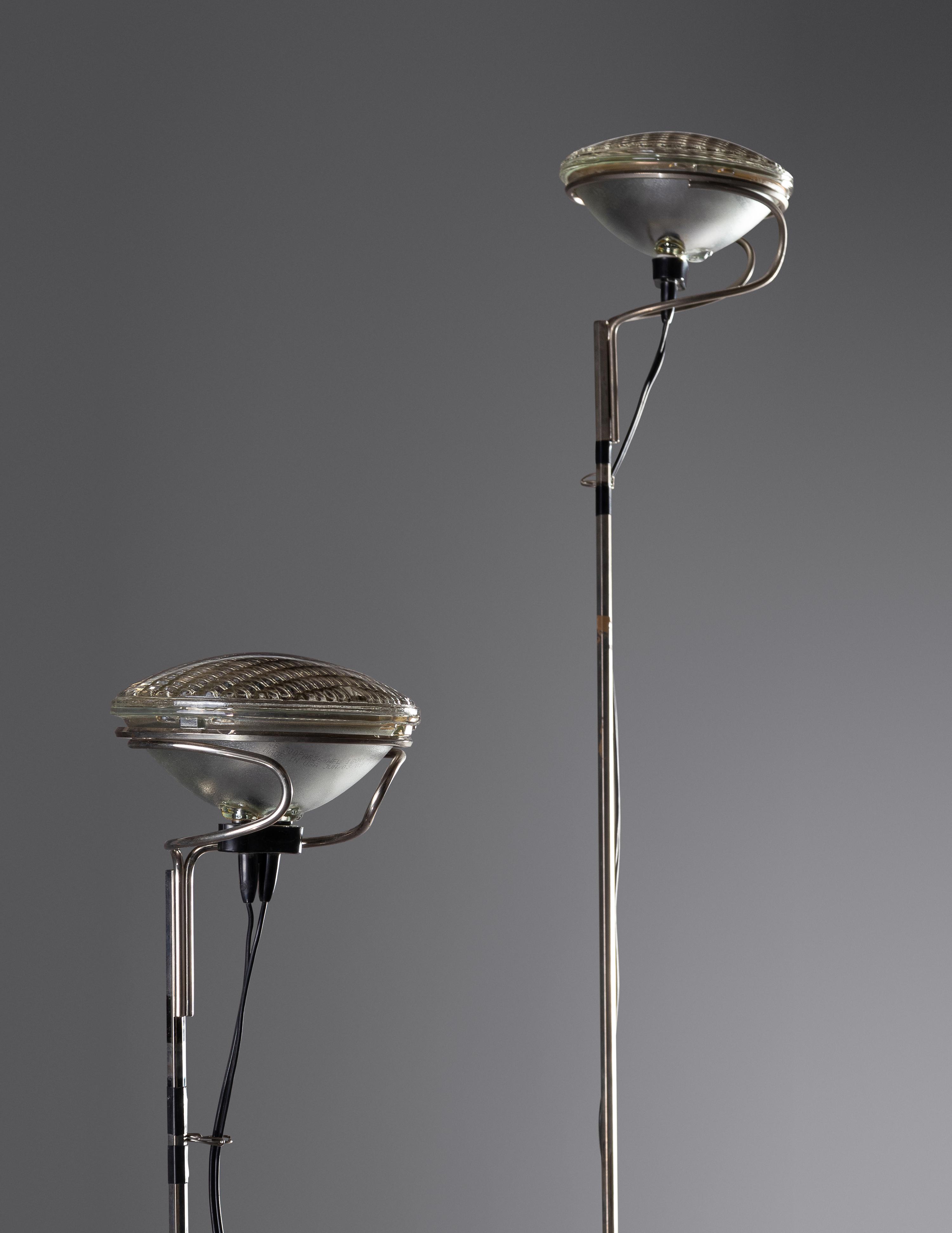Pair of Toio Floor Lamps FLOS, Italy
