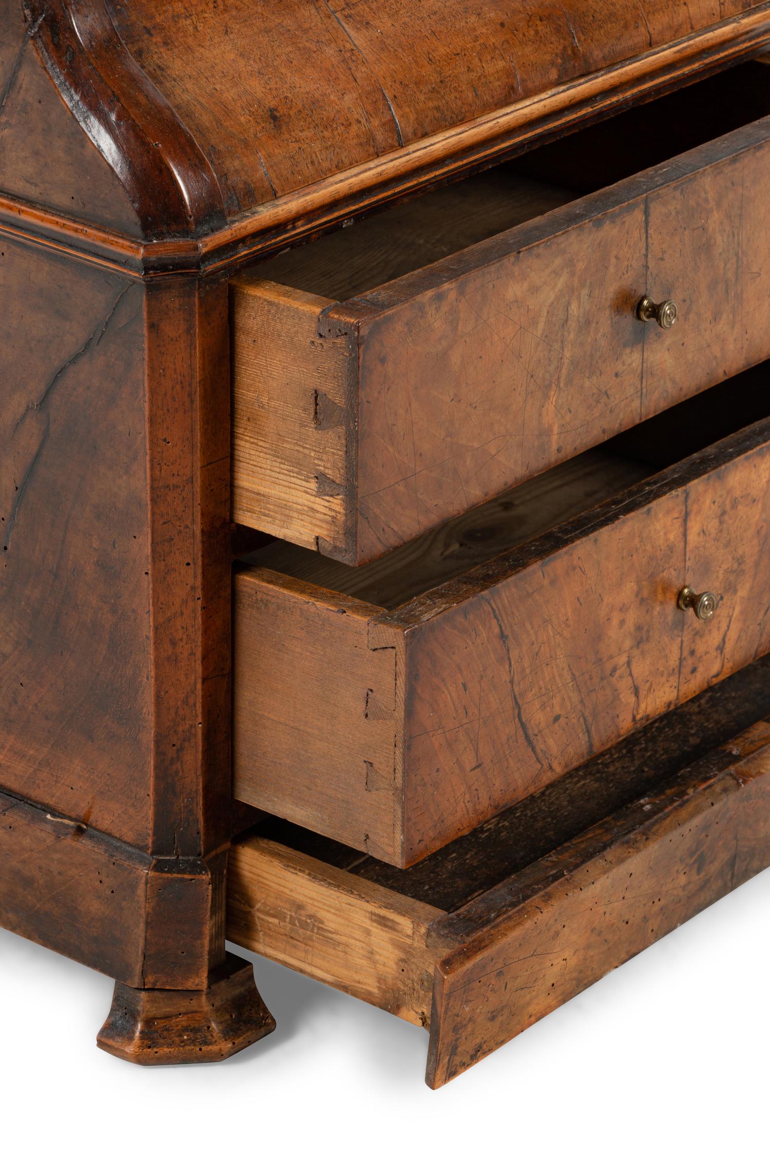 An Empire Style Walnut Diminutive Bureau