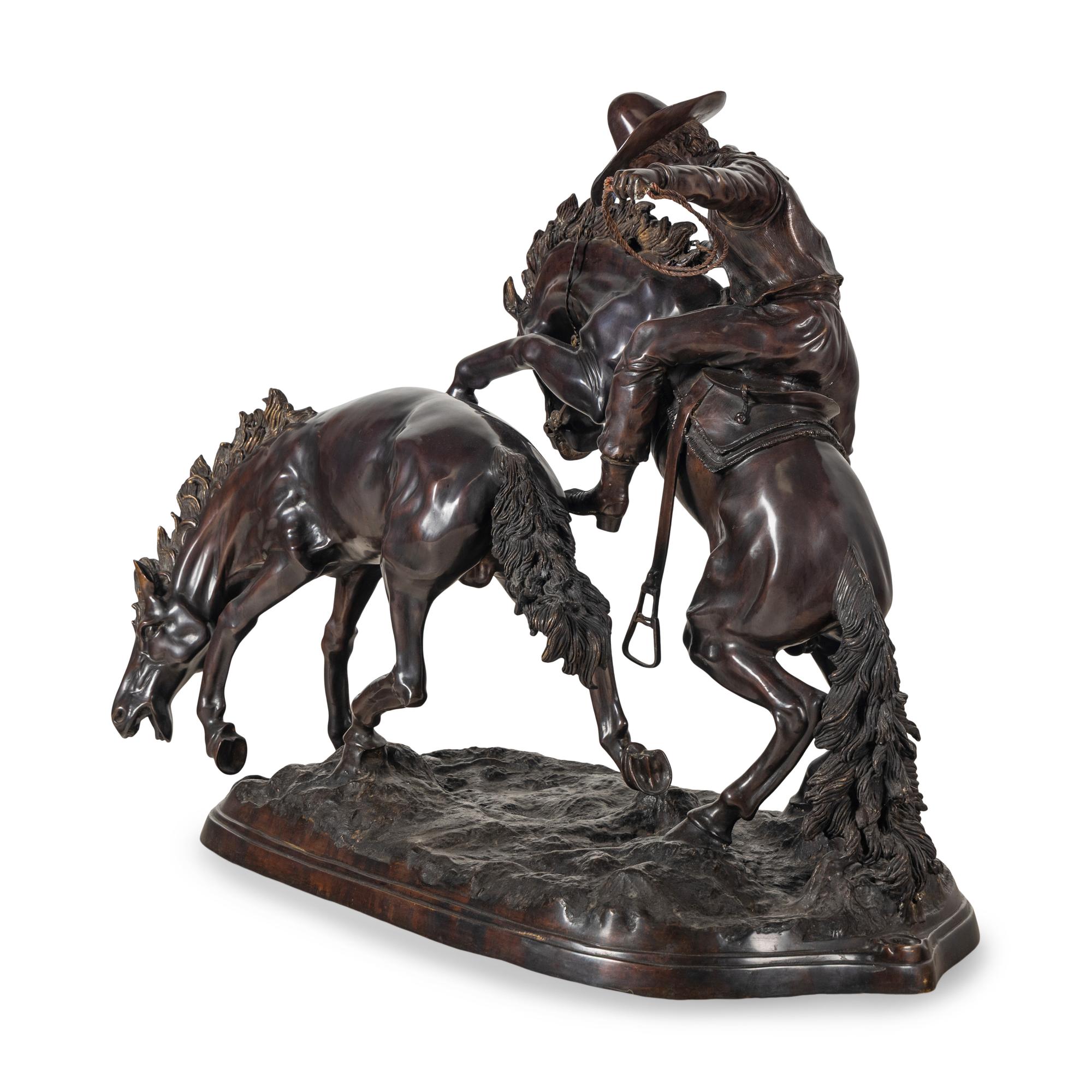 After Frederic Remington, 20th Century — Bronco Buster