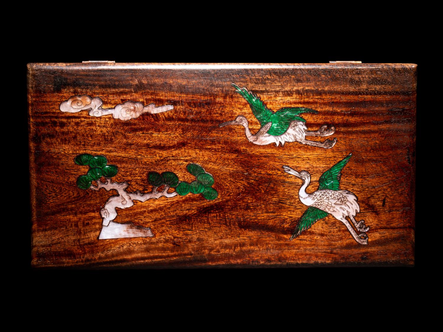 Two Inlaid Huanghuali Boxes