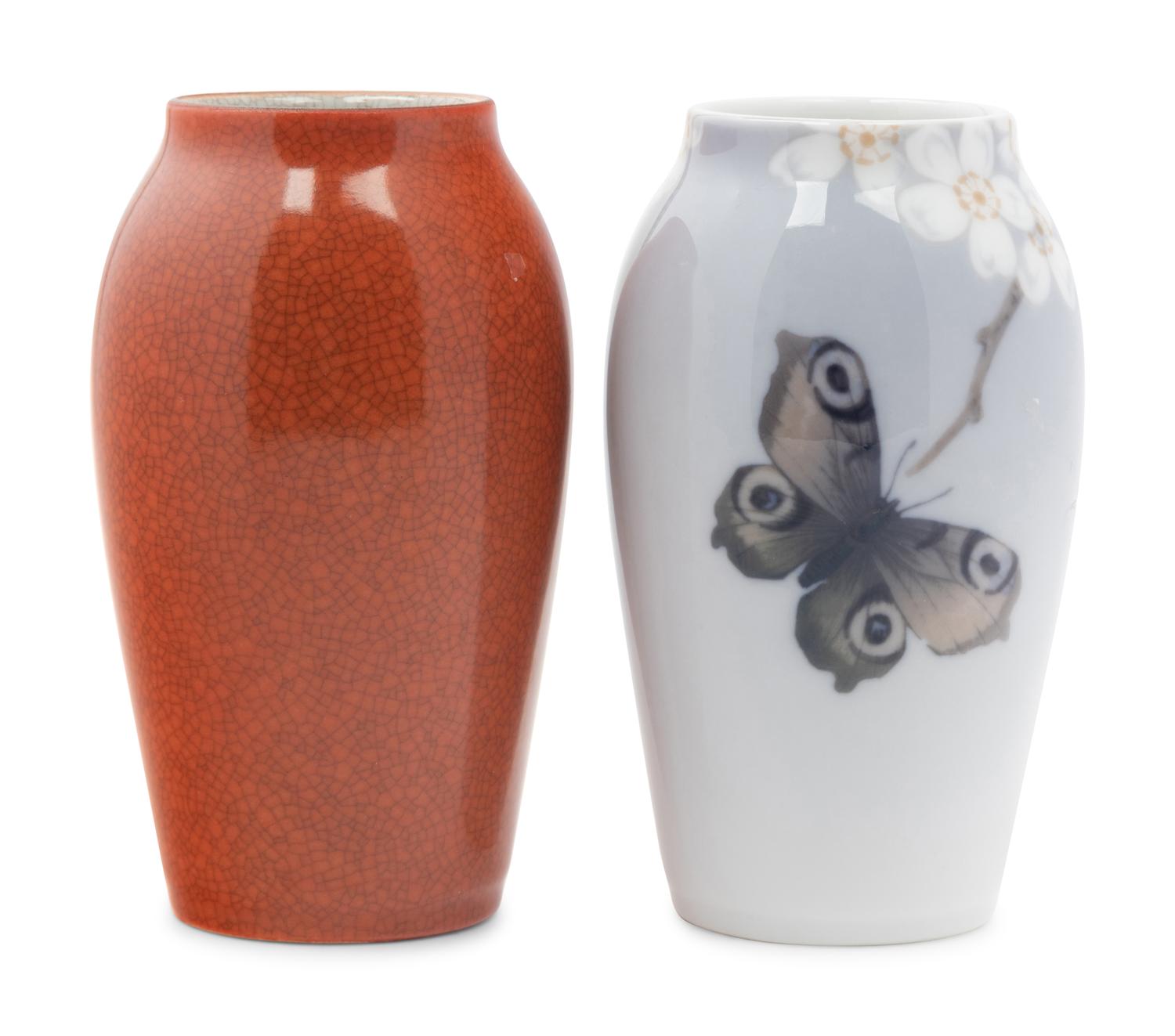 Two Copenhagen Porcelain Vases