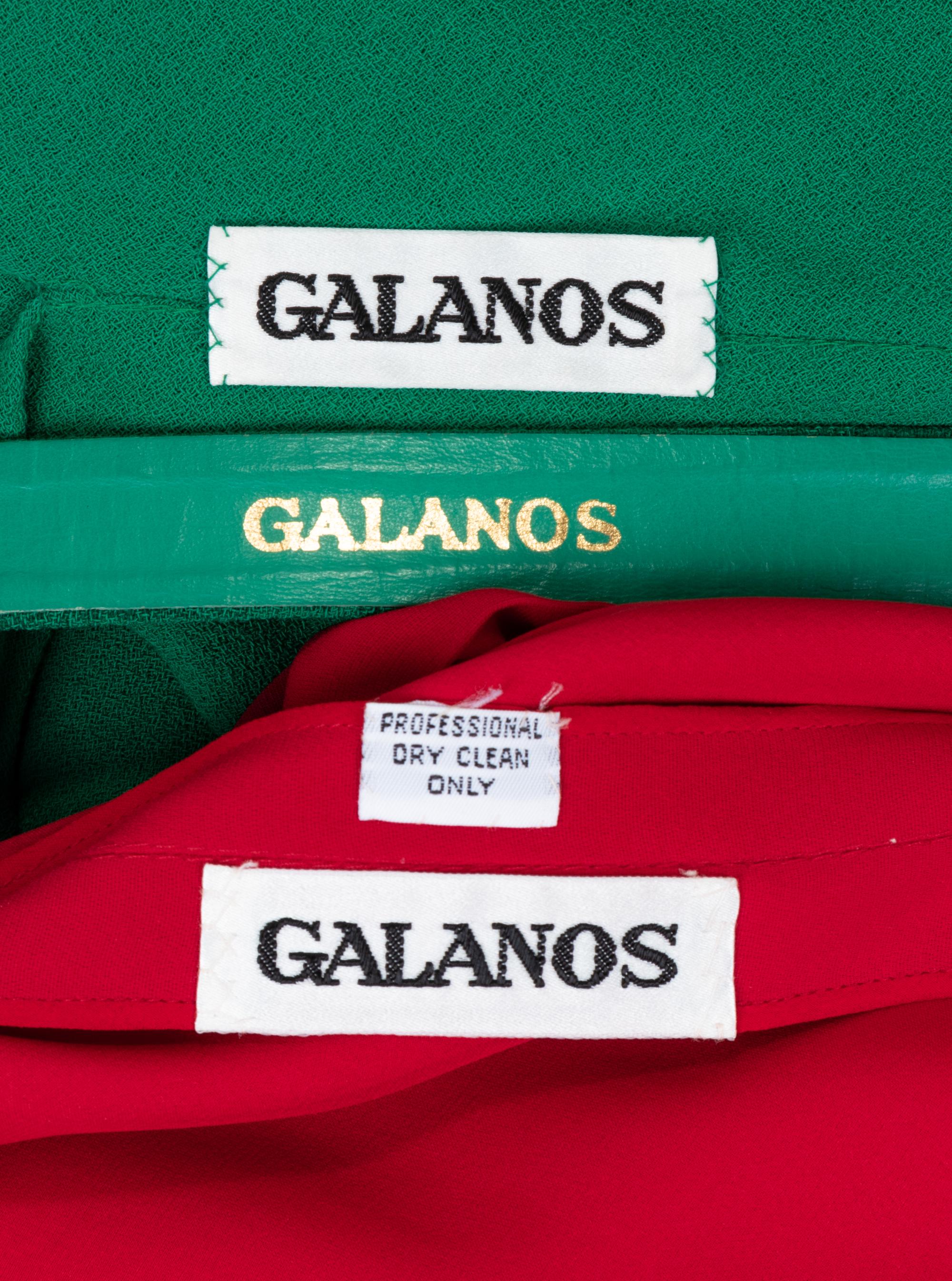 Two Galanos Dresses, 1980s