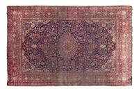 A Kashan Wool Rug 6 feet 5 inches x 4 feet 4 inches. — CIRCA 1920s