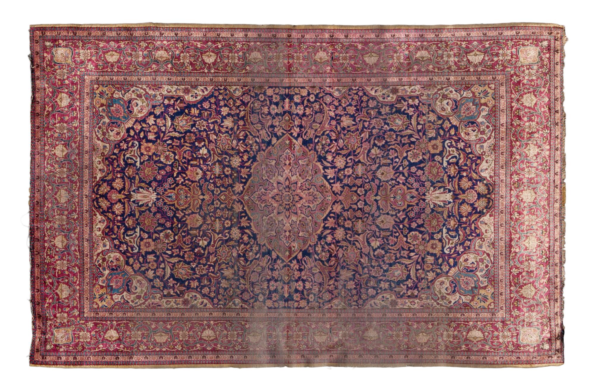 A Kashan Wool Rug 6 feet 5 inches x 4 feet 4 inches. — CIRCA 1920s