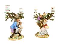 A Meissen Candelabra Group