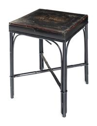 A Chinese Export Gilt and Black Lacquered Box