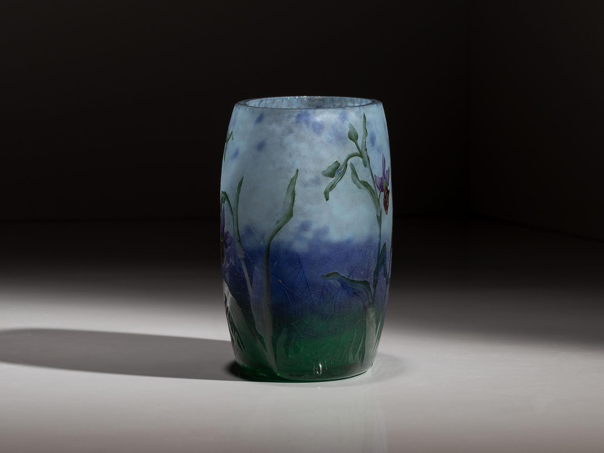 Wild Orchid and Spiderweb Vase