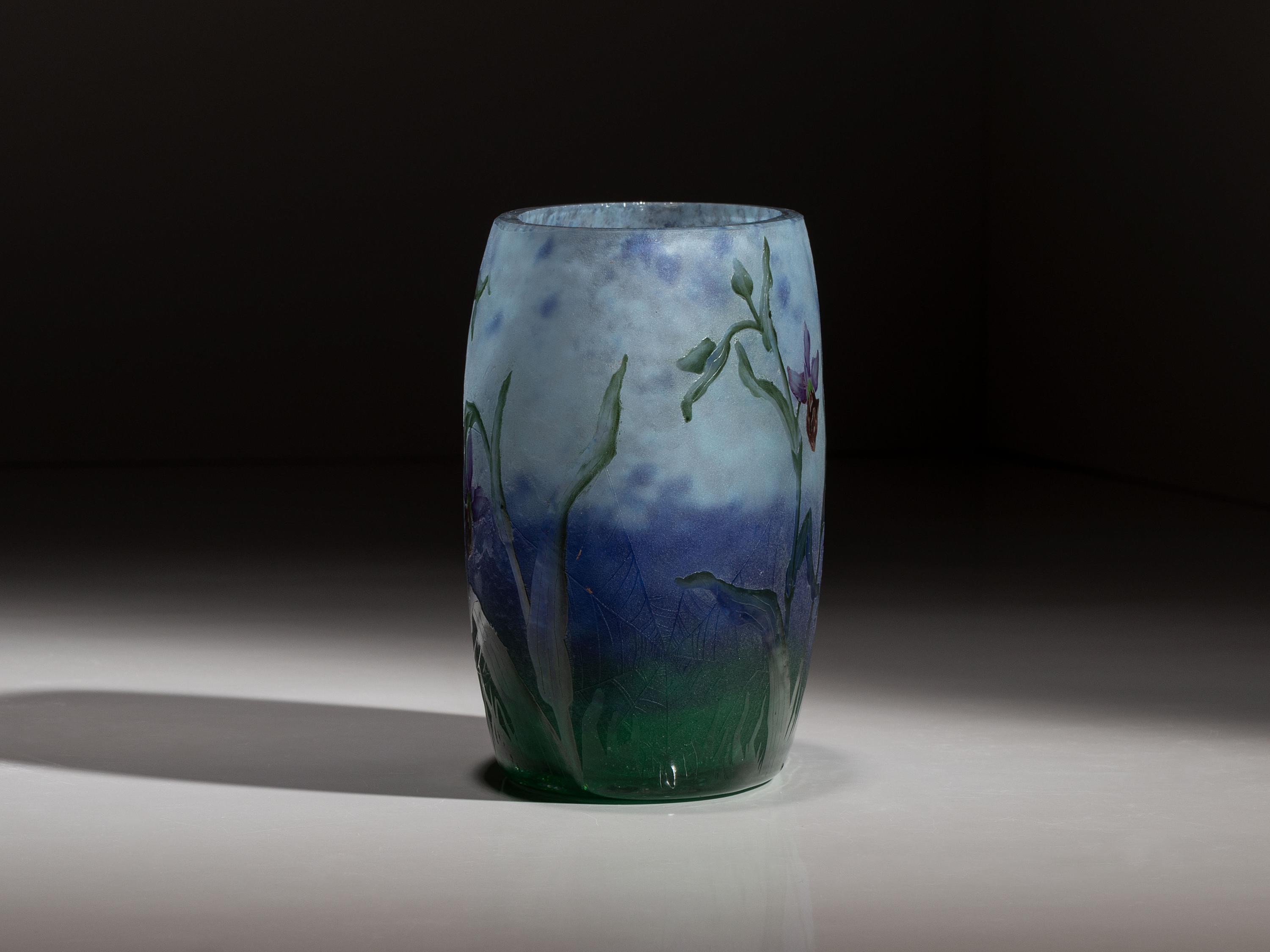 Wild Orchid and Spiderweb Vase
