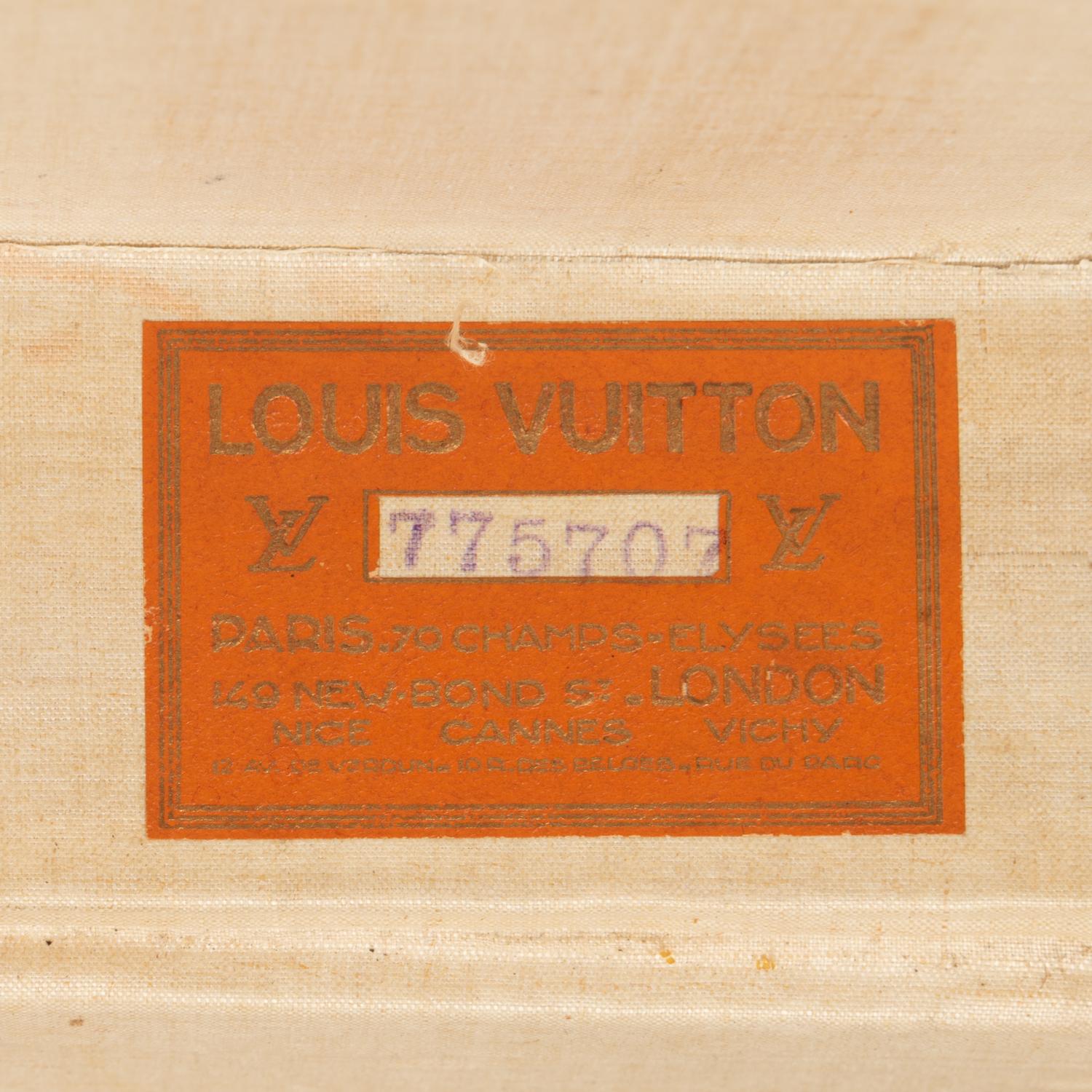 Louis Vuitton Suitcase from the Palmer Family, Early 20th Century