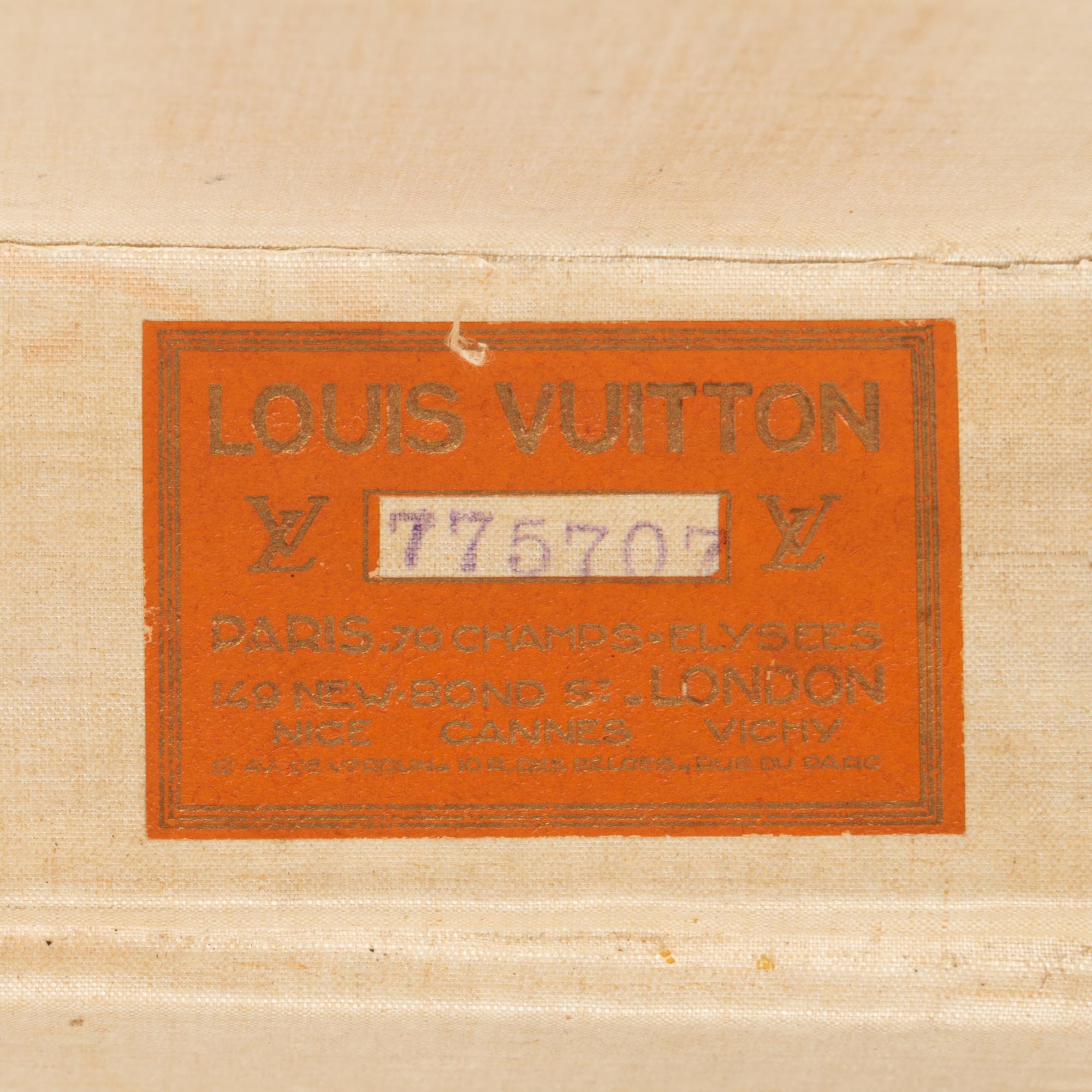 Louis Vuitton Suitcase from the Palmer Family, Early 20th Century