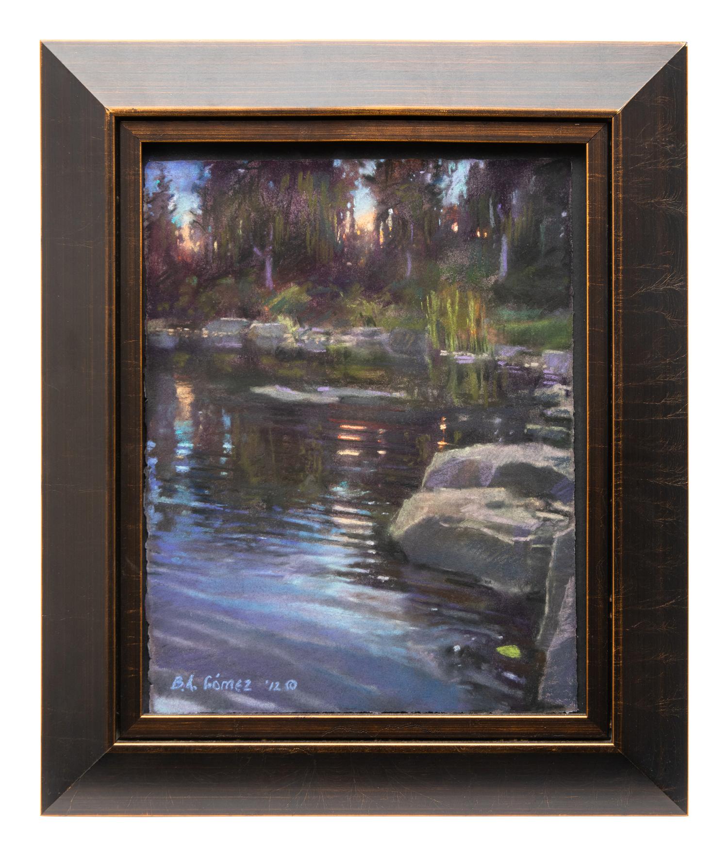 Landscape with Rocky Lake Shoreline