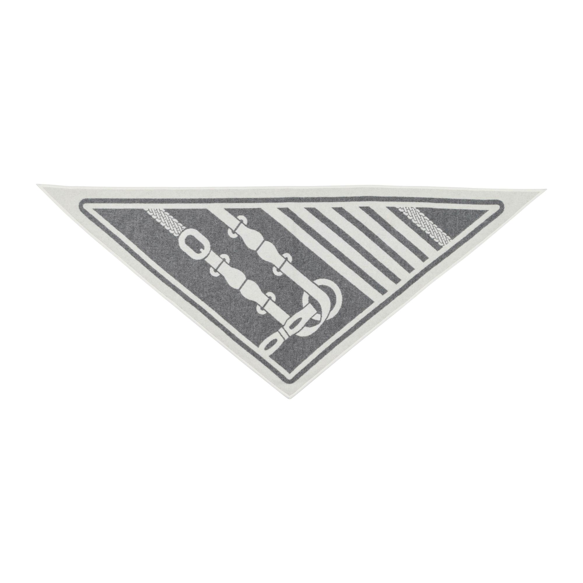 Hermès, Coaching Double-Faced Cashmere Triangle Scarf