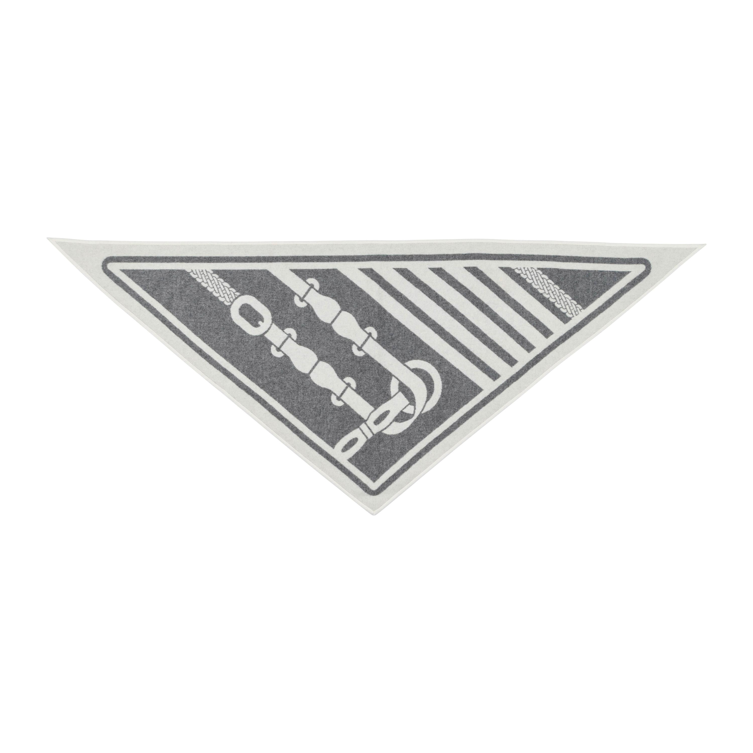 Hermès, Coaching Double-Faced Cashmere Triangle Scarf