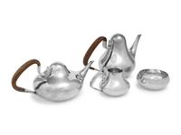 A Georg Jensen Silver Four-Piece Tea and Coffee Service