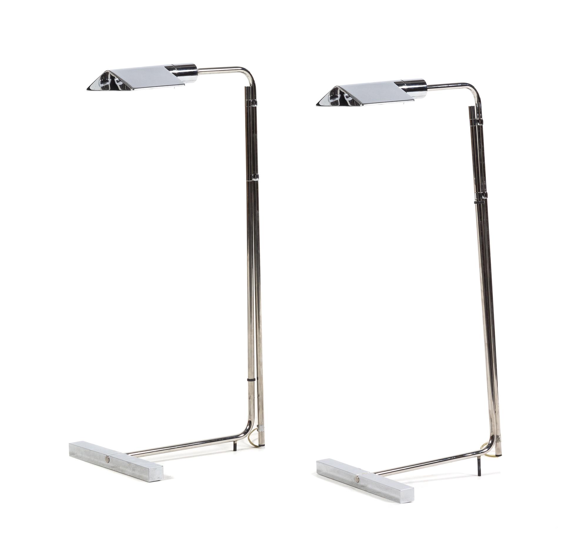 Cedric Hartman (American, b.1929), Cedric Hartman, Inc., c.1966, a pair of adjustable floor lamps