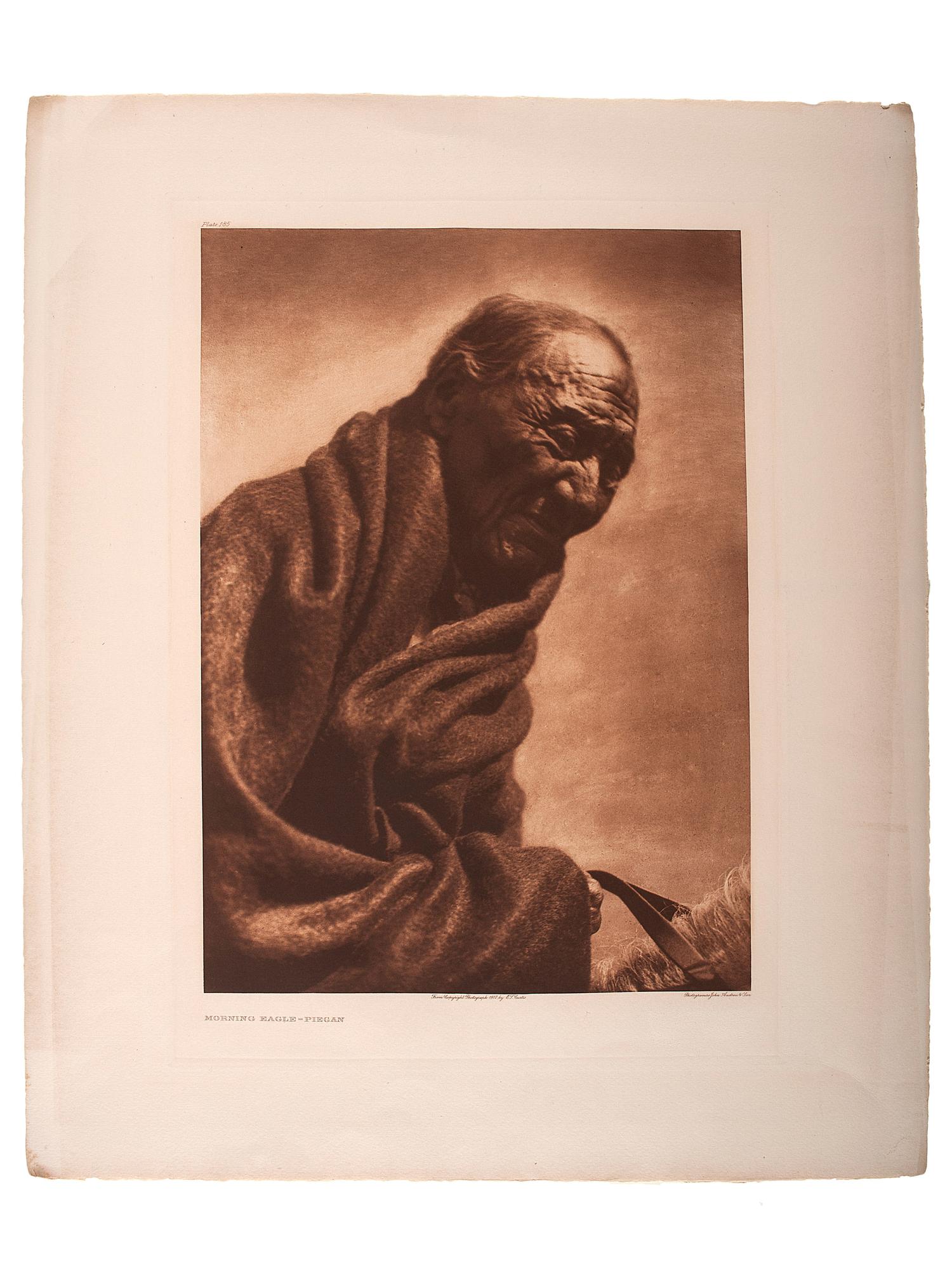 CURTIS, Edward (1868-1952). A group of 4 photogravures, comprising:
