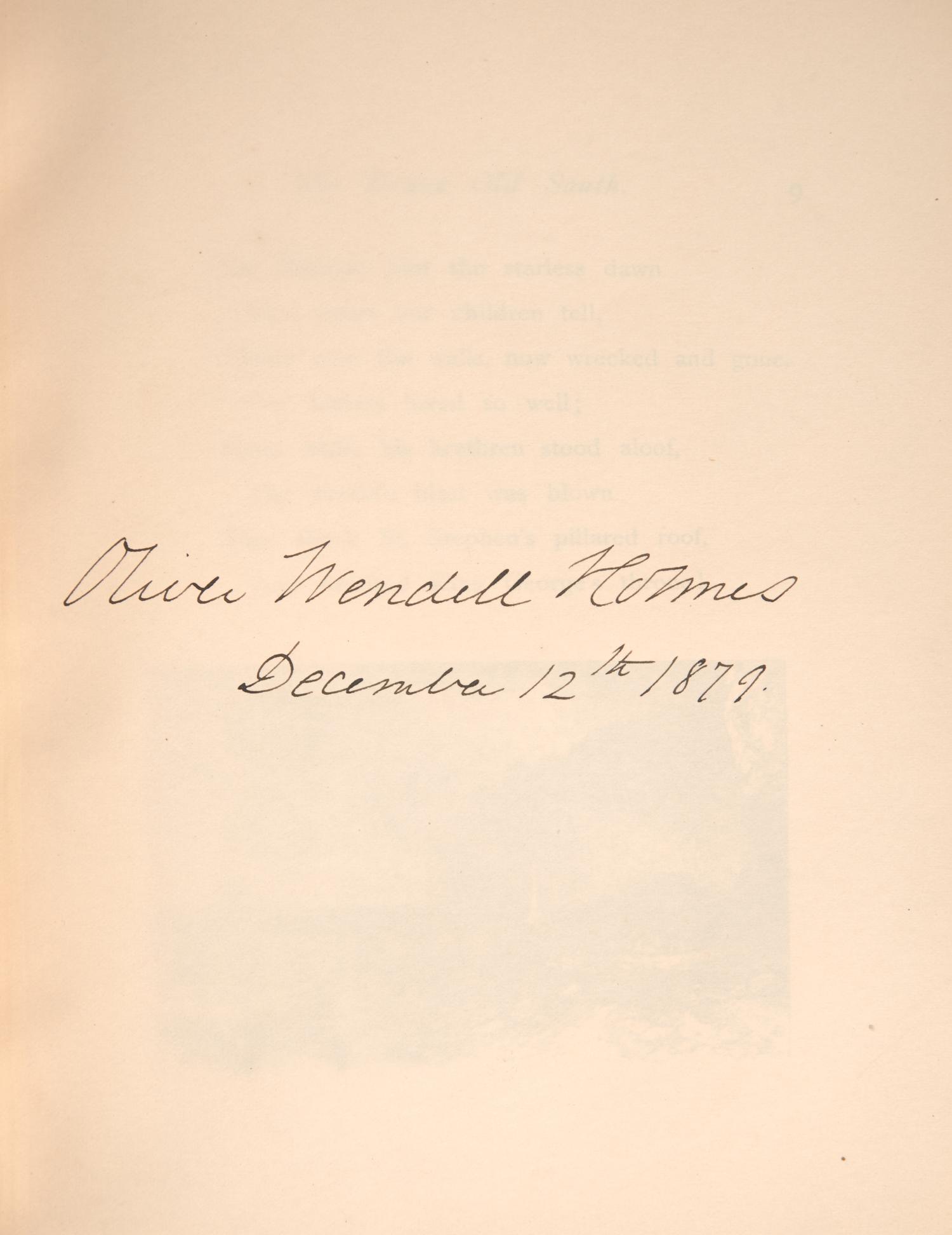 [Literature] Longfellow, Henry Wadsworth, and Oliver Wendell Holmes, et al. Poems of The "Old South"