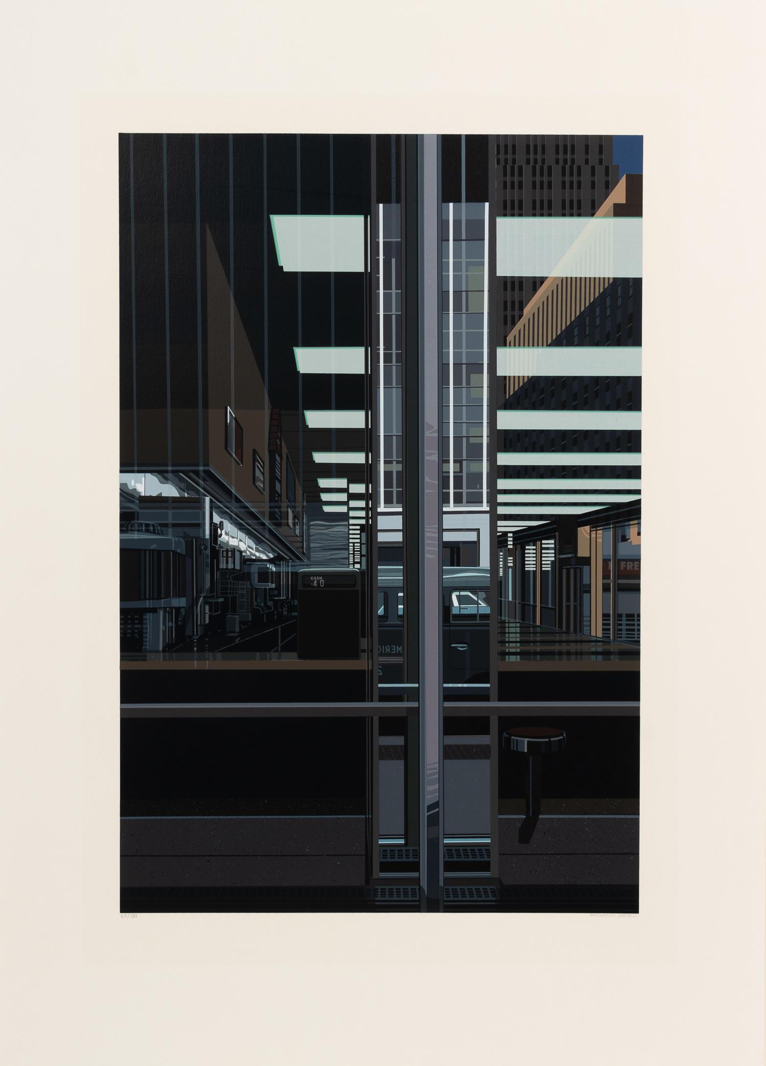 Richard Estes, (American, b. 1932), Chock Full O'Nuts, 1979