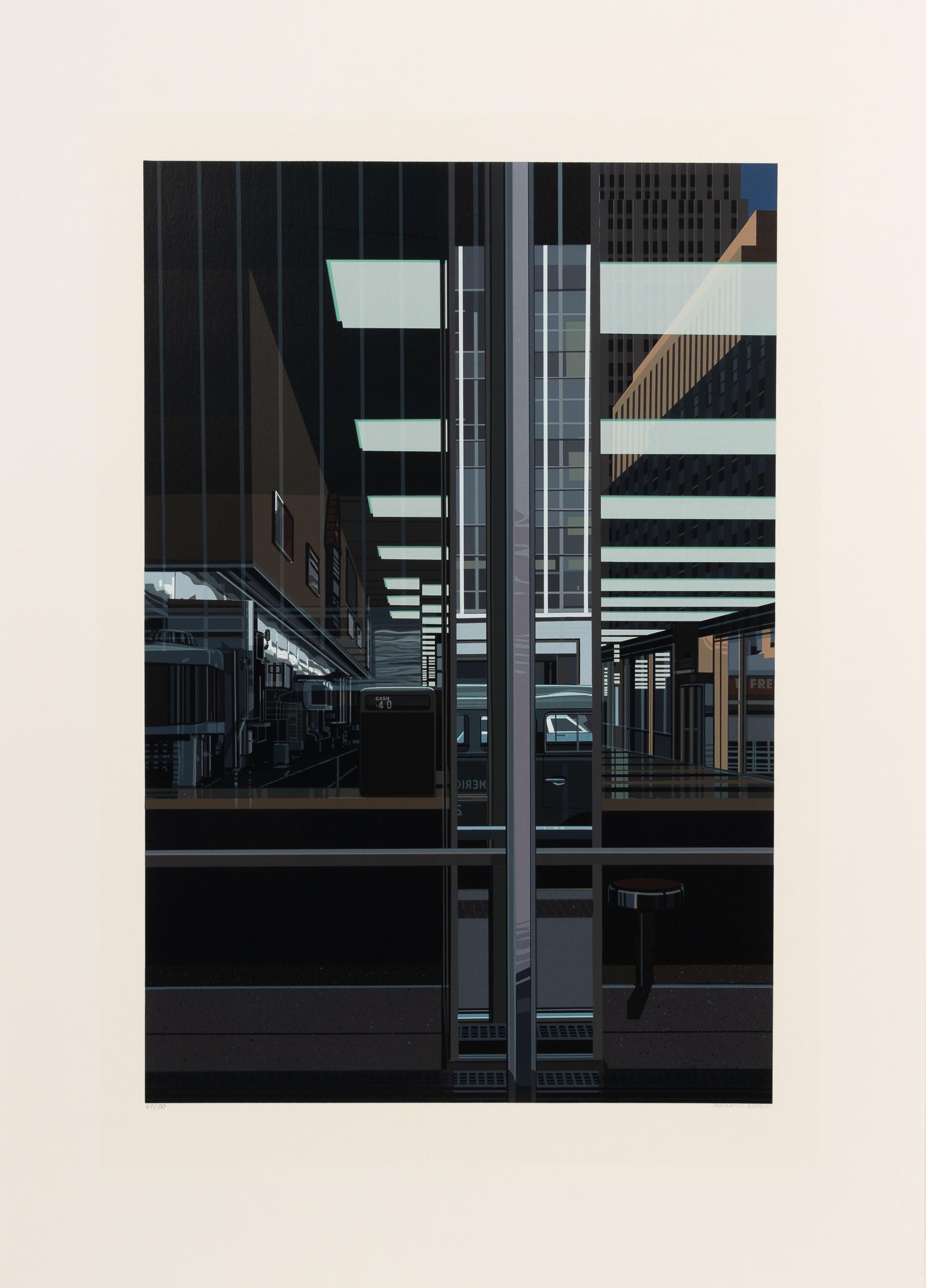 Richard Estes, (American, b. 1932), Chock Full O'Nuts, 1979