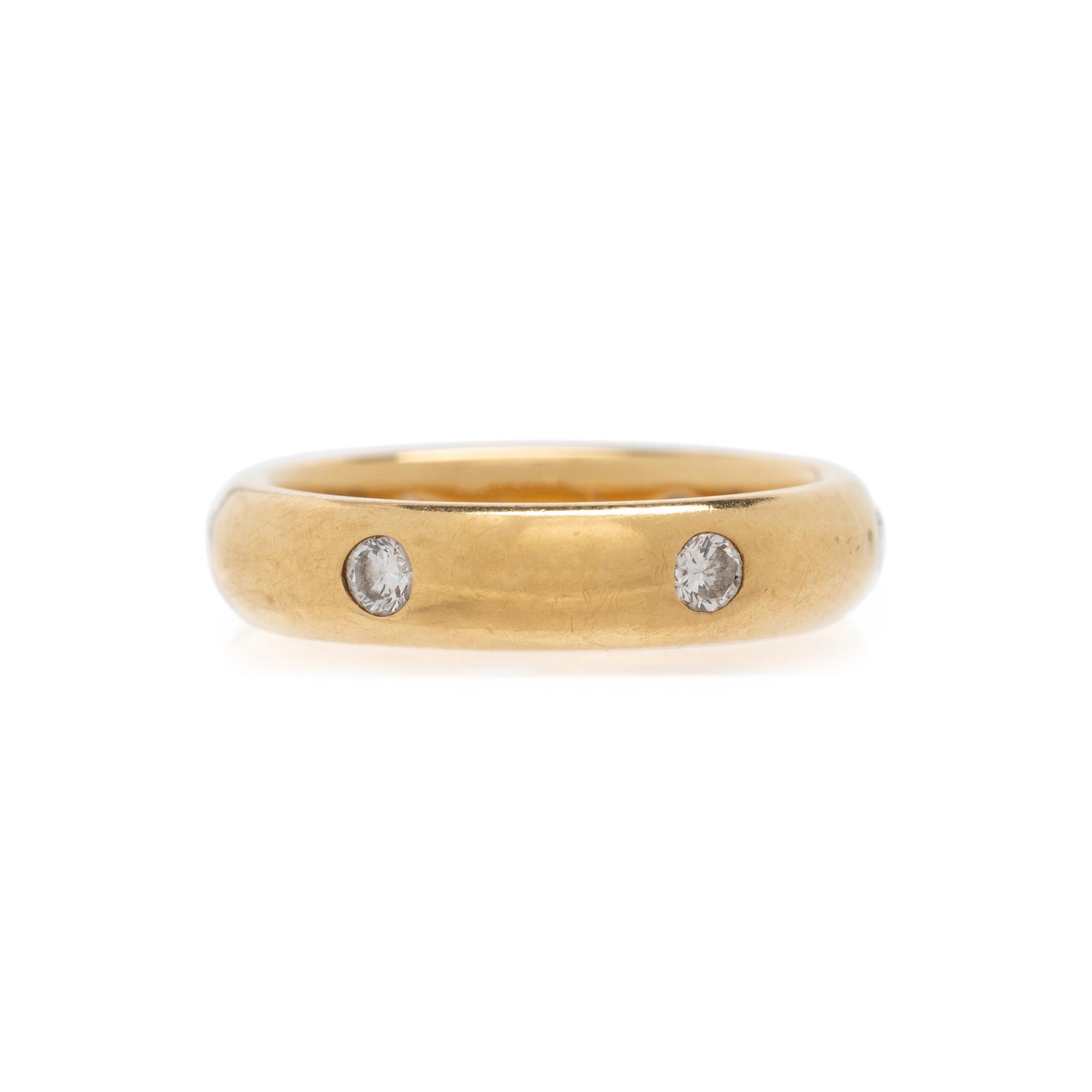 CARTIER, YELLOW GOLD AND DIAMOND RING