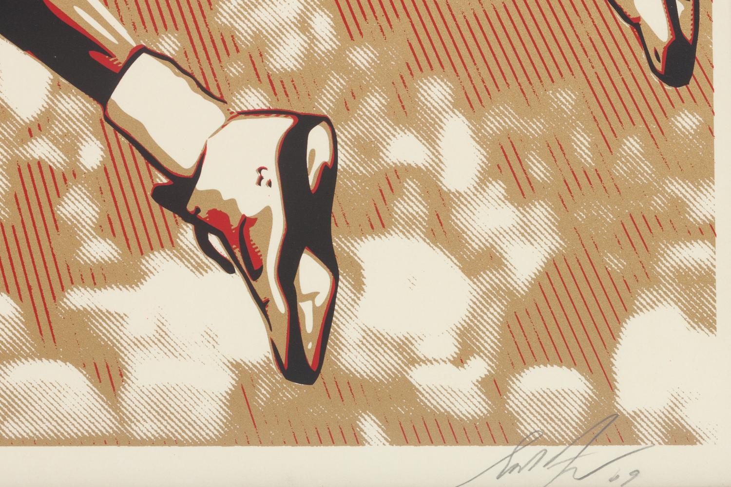 A Michael Jordan Chicago Bulls Signed Autograph Shepard Fairey Limited Edition Silkscreen Print (Upper Deck Authenticated),