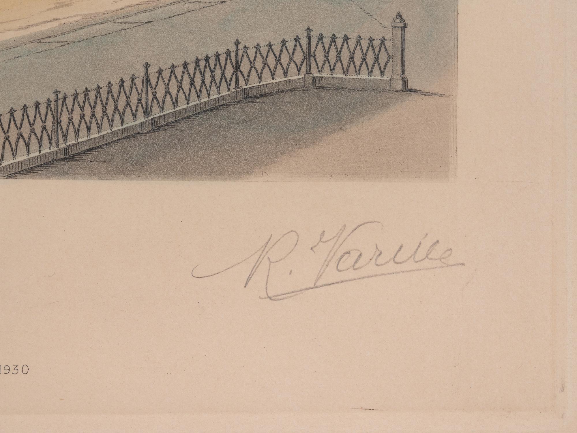 A group of 4 aquatint prints of Chicago by A. Ackermann and Son, Inc., comprising: