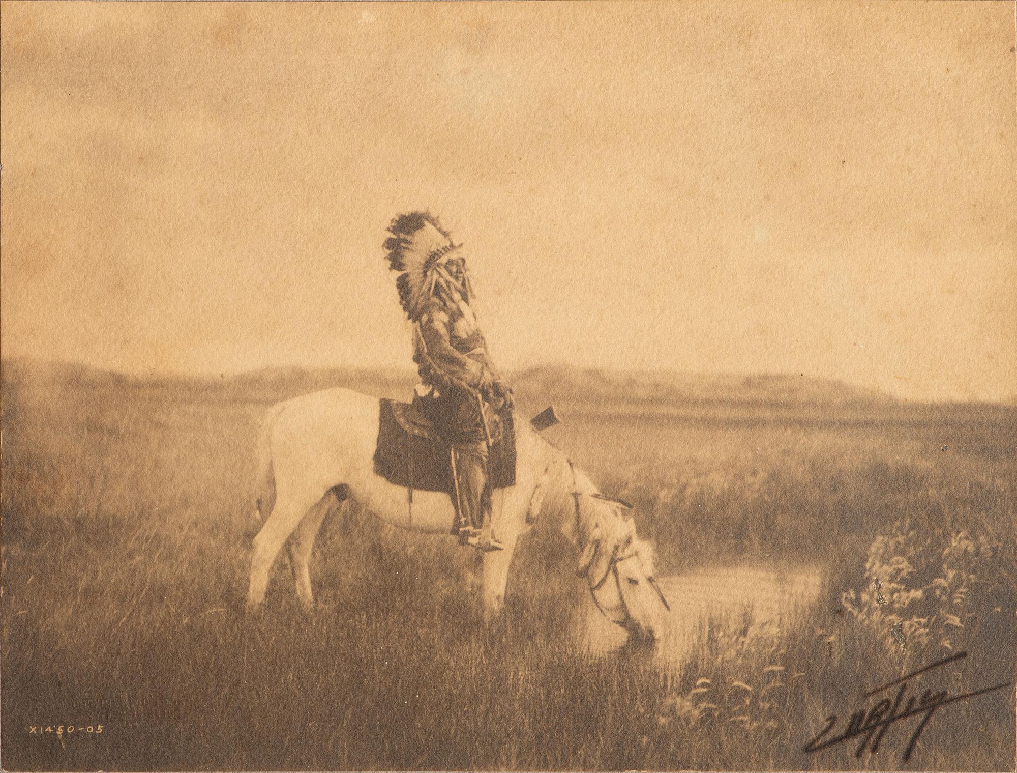 CURTIS, Edward. An Oasis in the Badlands .