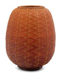 A Japanese Ikebana Bamboo Flower Arranging Basket