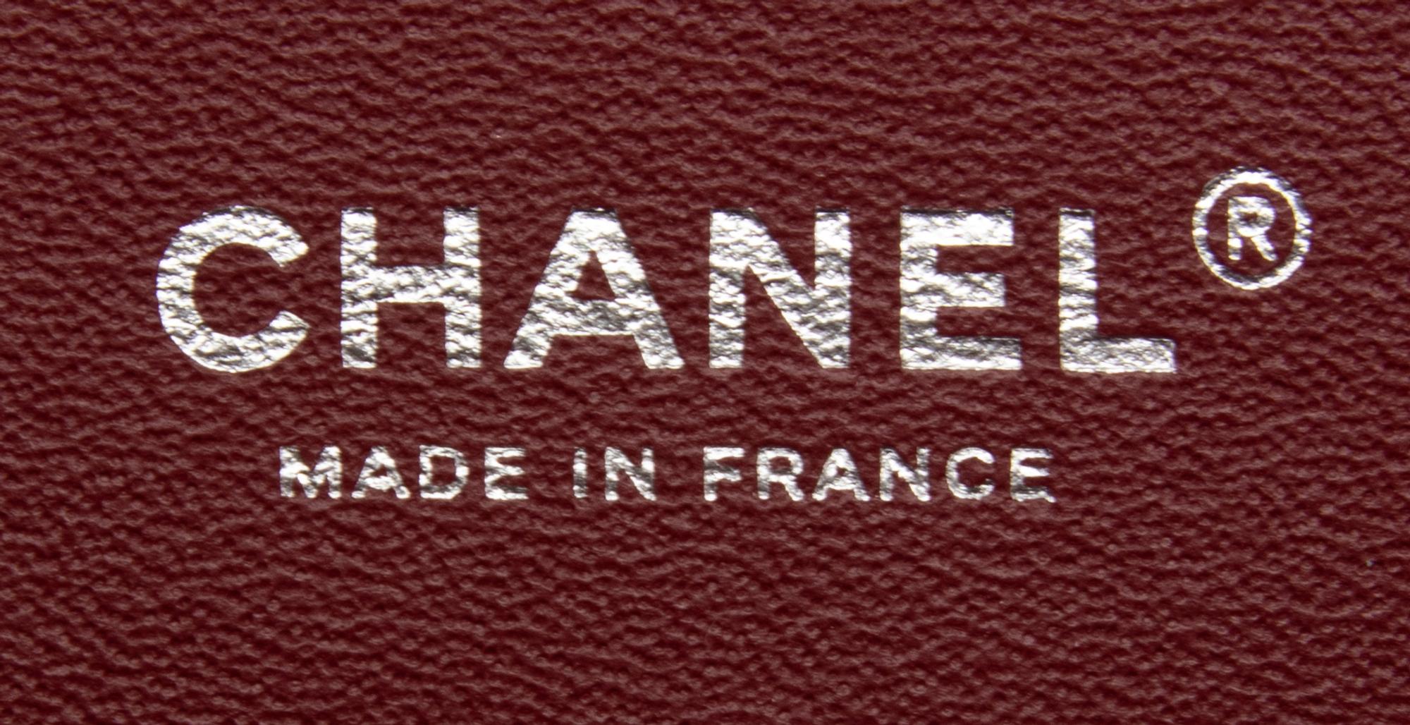 CHANEL, LARGE BURGUNDY DOUBLE FLAP BAG