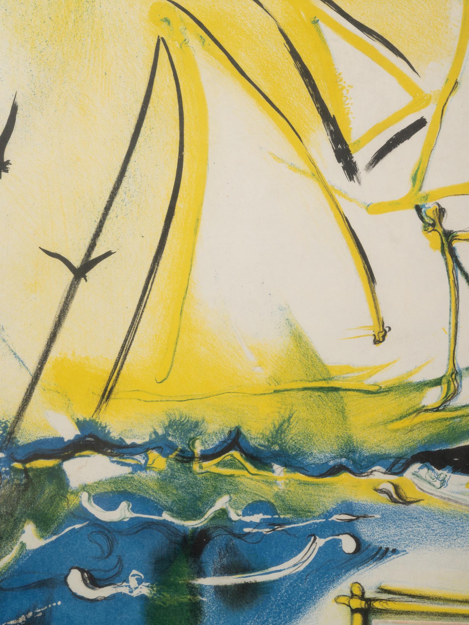 Five Prints from Currier & Ives as Interpreted by Salvador Dali (including New York Central Park Winter; American Trotting Horses No. 2; Les Fleurs et Fruits; American Yachting Scene; Fire! Fire! Fire!)