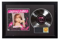 A Lindsey Lohan: Speak RIAA Certified Platinum Presentation Album 20 1/4 x 30 1/4 inches.