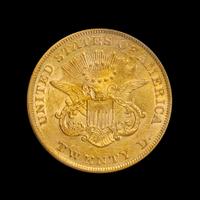 A United States 1855 Liberty Head $20 Gold Coin