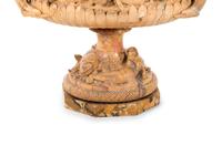 A Continental Carved Marble Urn