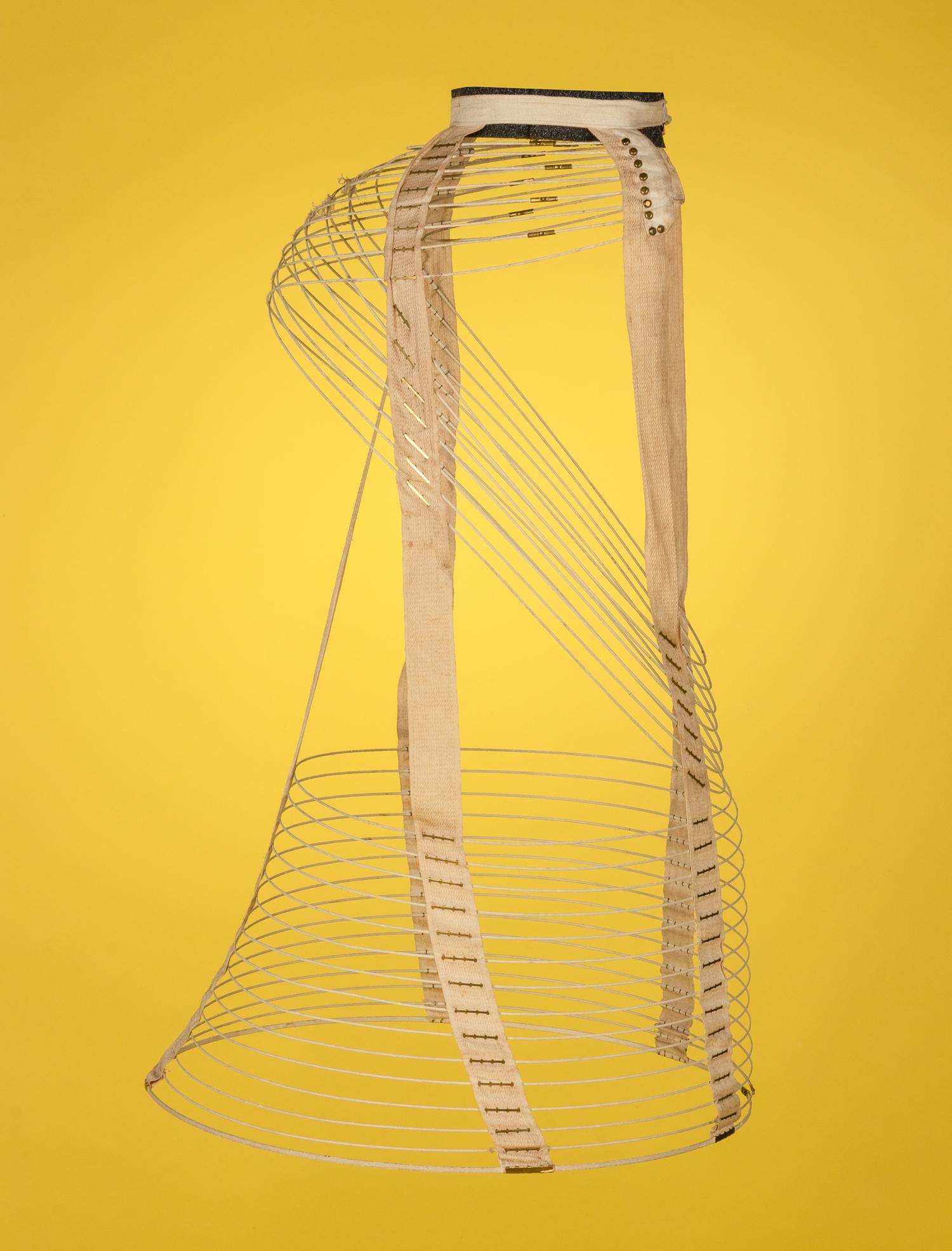 Collection of Seven Bustles and One Skirt Supporter, 1870-80s
