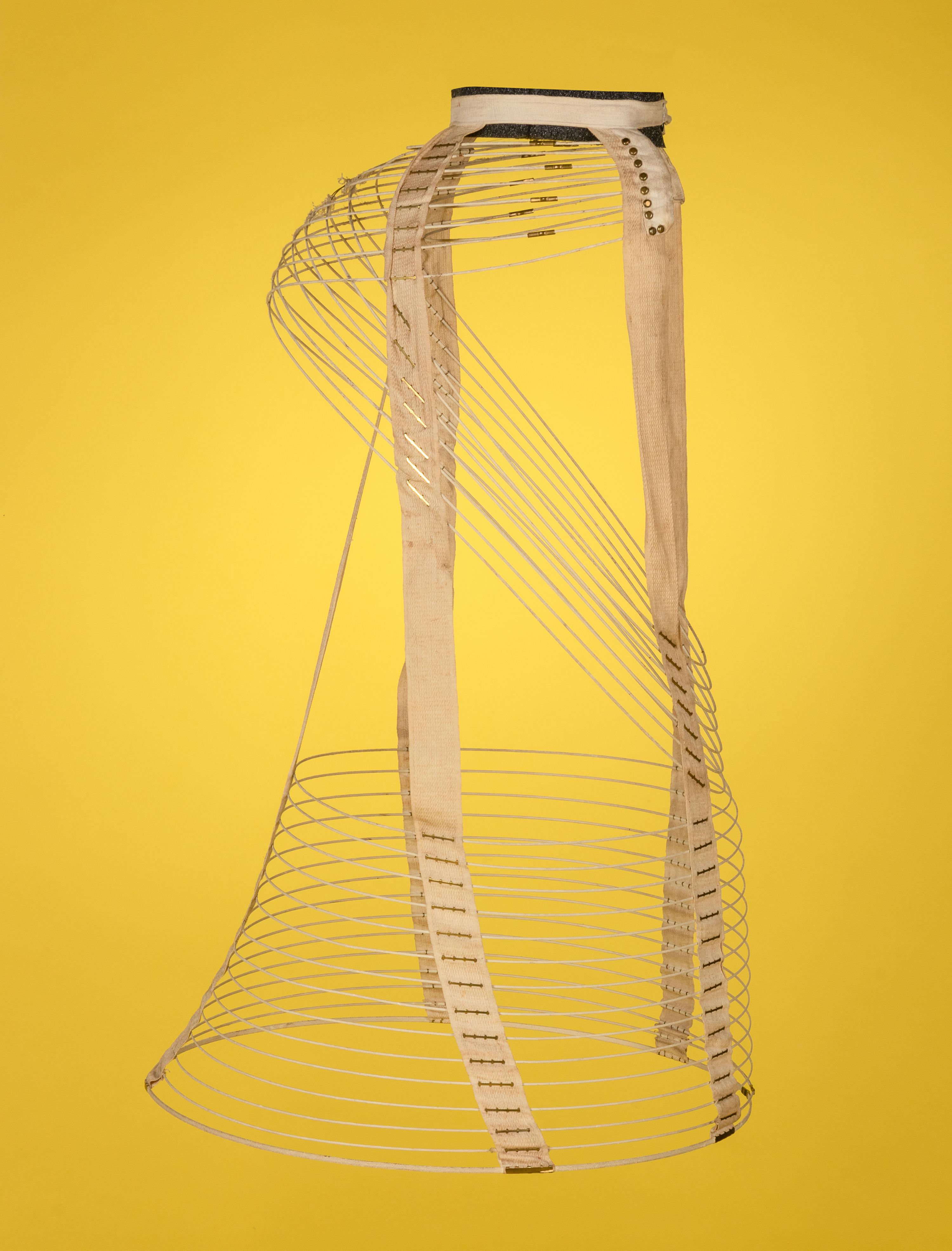 Collection of Seven Bustles and One Skirt Supporter, 1870-80s