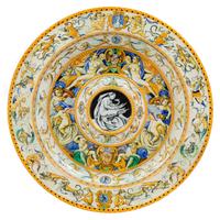 An Italian Majolica Charger Diameter 18 inches. — 19TH CENTURY