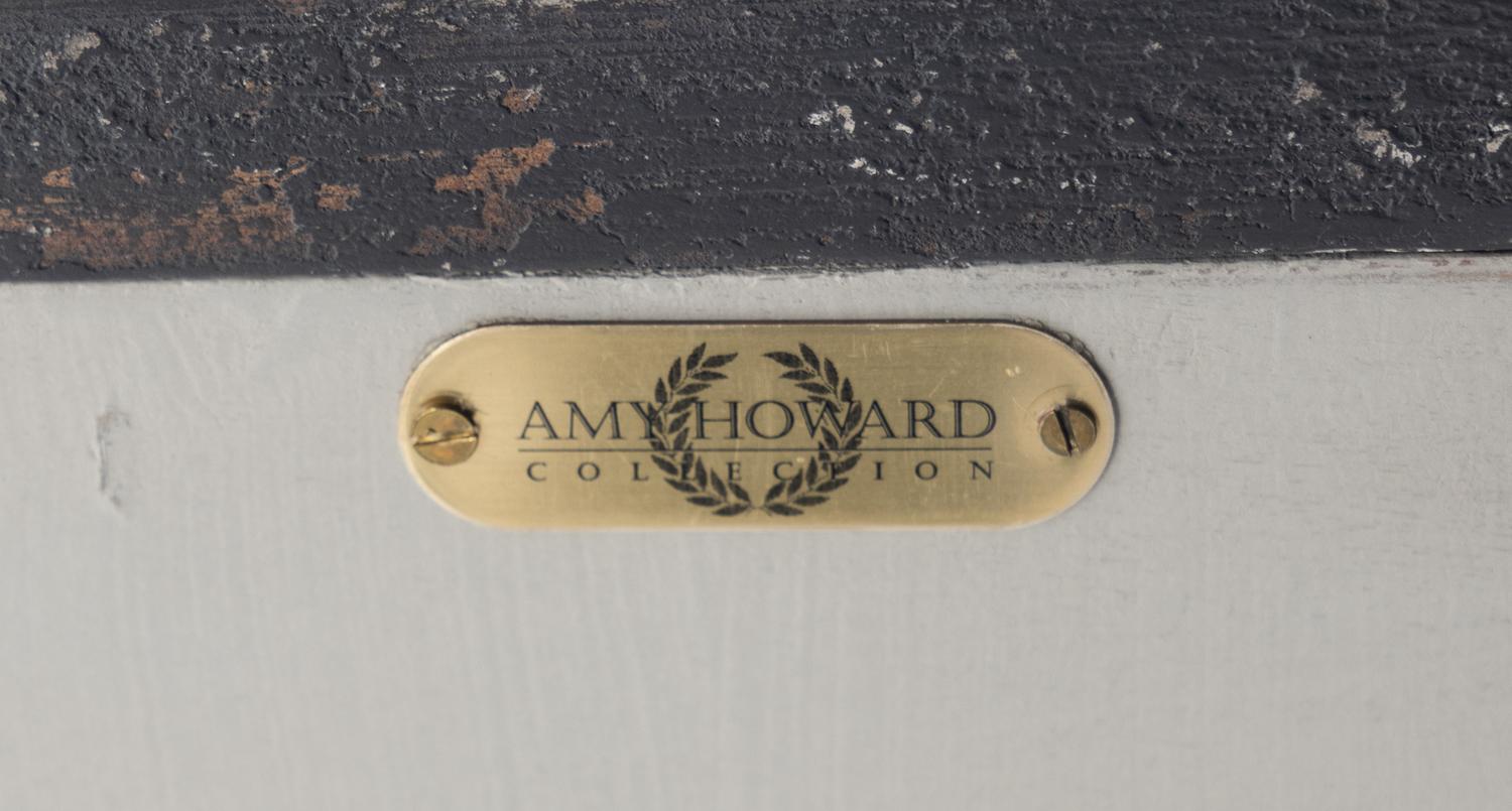 A Pair of Amy Howard Painted and Mirror Veneered Commodes