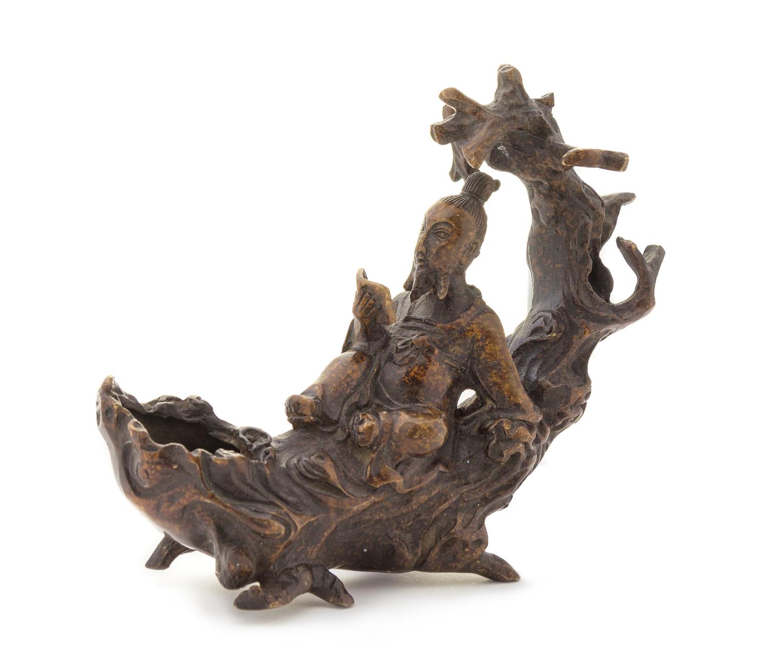 A Bronze Water Dropper Height 5 inches.