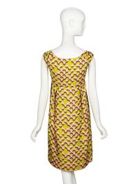 PRADA, PRINTED SILK DRESS, A/W 2015